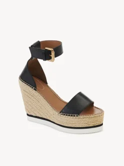 Sandales Et Espadrilles-Chloé Espadrilles Plateforme Glyn Noir