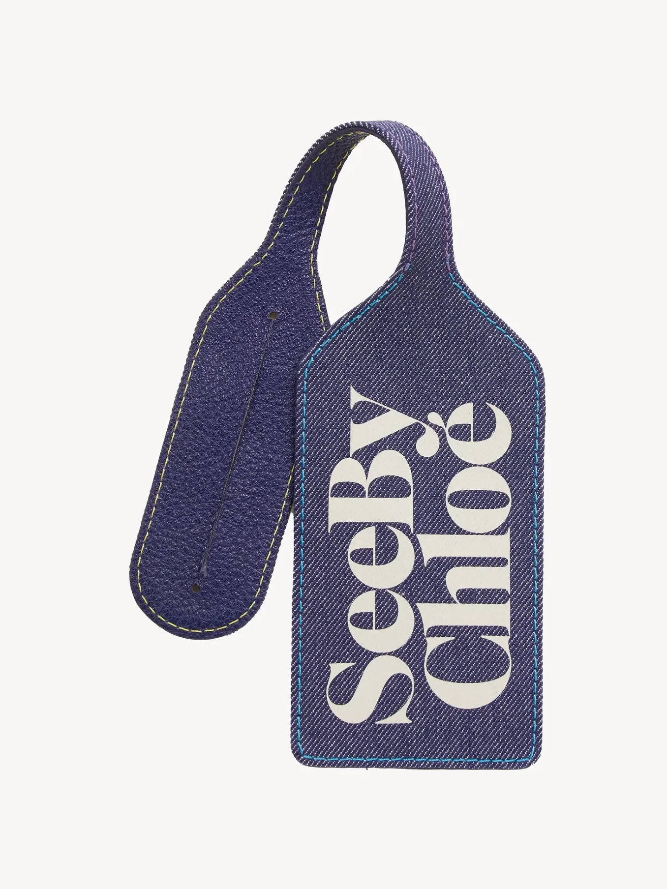 Vêtements-Chloé Etiquette De Sac Laetizia Denim