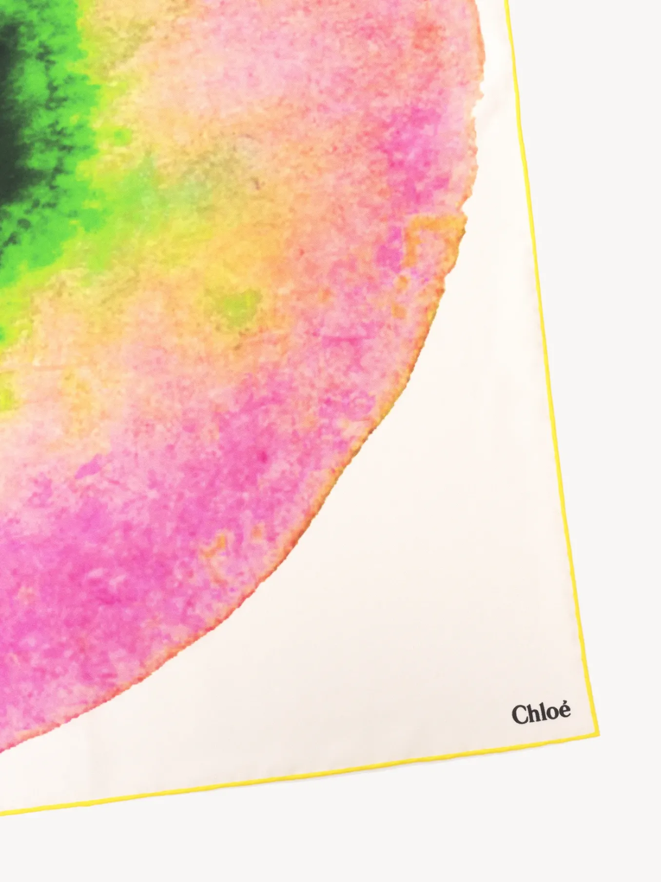 Écharpes Et Accessoires En Soie-Chloé Foulard Pink - Green 1