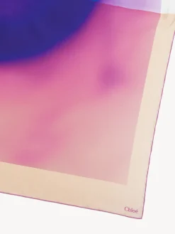 Écharpes Et Accessoires En Soie-Chloé Foulard Pink - Purple 1