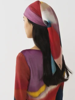 Écharpes Et Accessoires En Soie-Chloé Foulard Caroline Denervaud Pour Chloe Multicolor 1