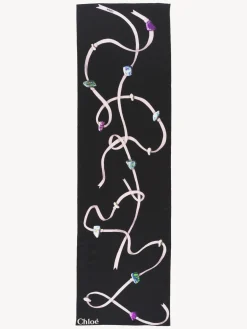 Écharpes Et Accessoires En Soie-Chloé Foulard Rectangulaire Multicolor 4