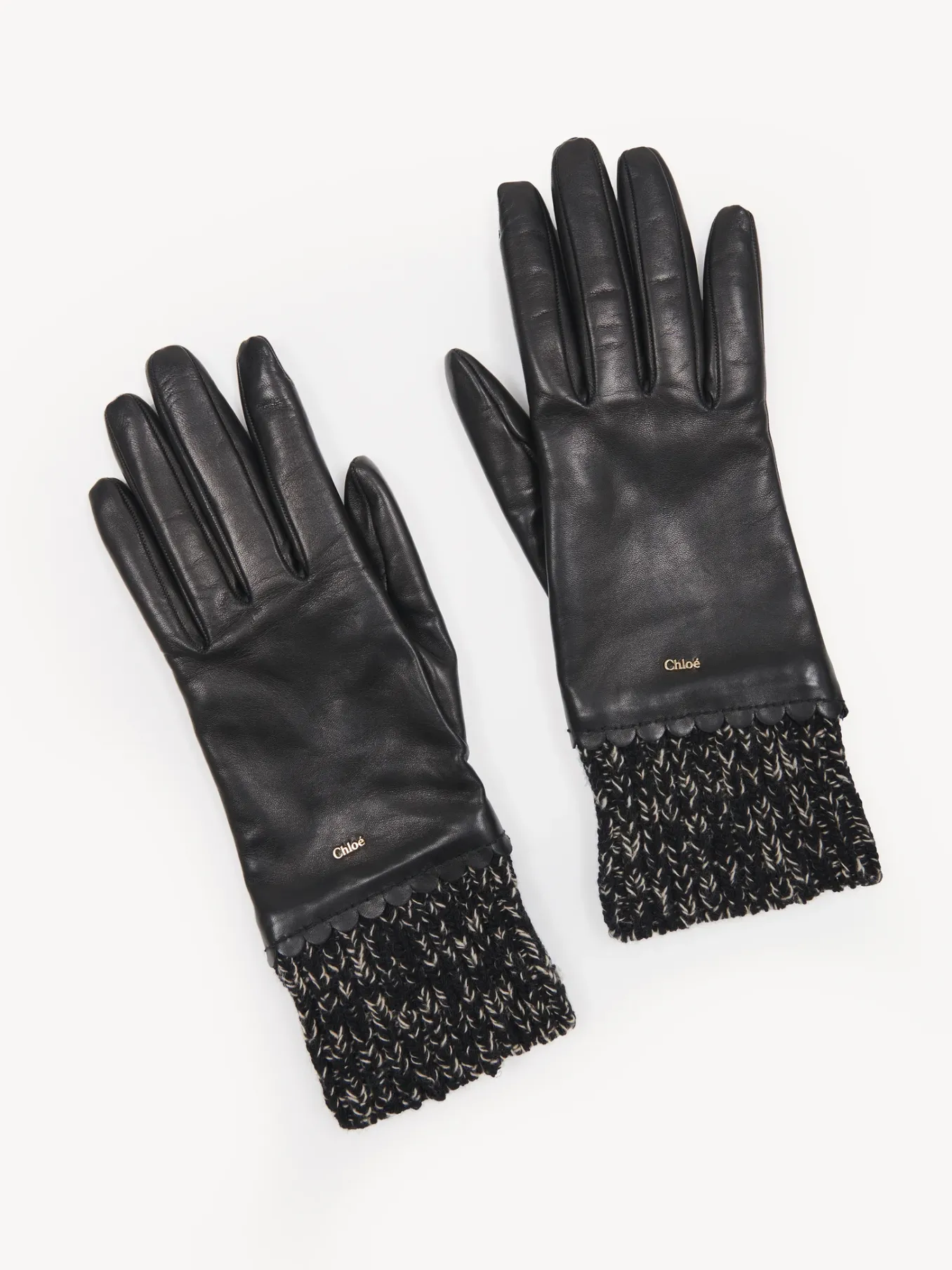Chapeaux Et Gants-Chloé Gants Jamie Noir
