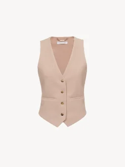 Vestes-Chloé Gilet D'Homme Classique Misty Pink