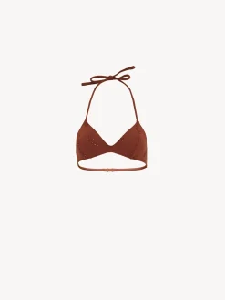 Tenues De Plage-Chloé Haut De Bikini Triangle Papuasia Chloe X Eres Red Ochre