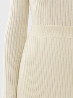Maille-Chloé Jupe Droite Lovely White