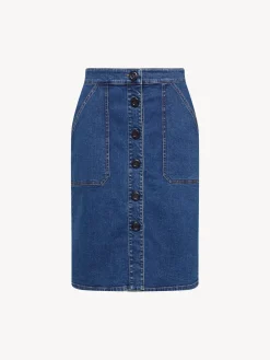 Vêtements-Chloé Jupe Droite Truly Navy