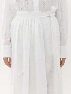 Tenues De Plage-Chloé Jupe Maxi Portefeuille Paloma Chloe X Eres Iconic Milk