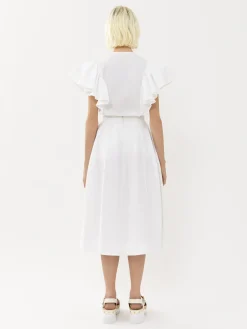 Jupes-Chloé Jupe Midi Boule Blanc