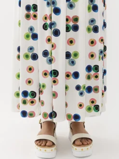Jupes-Chloé Jupe Midi Froncee Multicolor 1