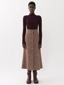 Jupes-Chloé Jupe Midi Trapeze Multicolor 2