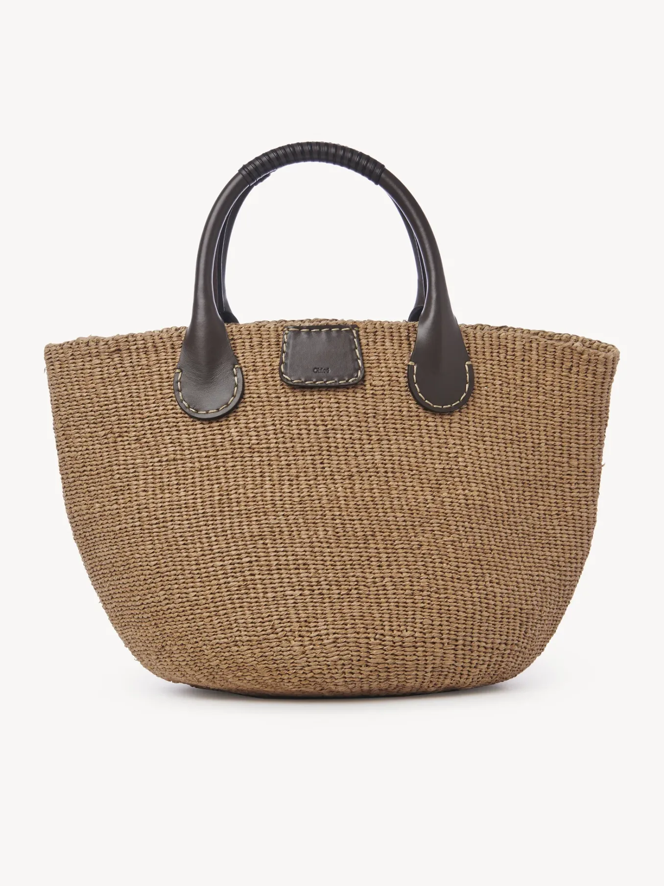 Sacs Cabas-Chloé Large Panier Palma Chloe X Eres Somber Brown