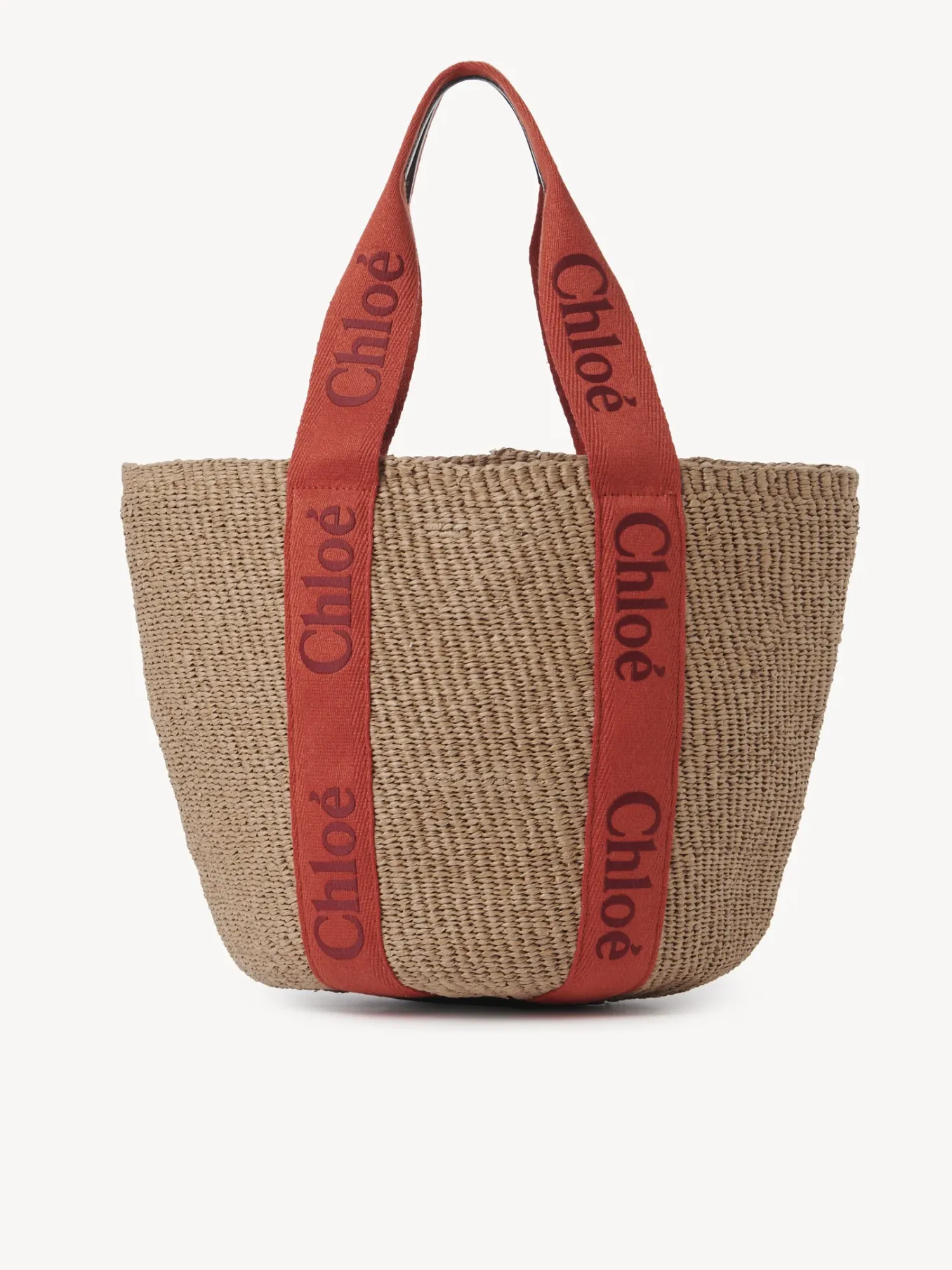 Sacs Cabas-Chloé Large Panier Woody Orange - Orange 1