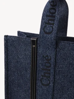 Sacs Cabas-Chloé Large Sac Cabas Woody Denim