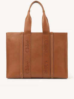 Sacs Cabas-Chloé Large Sac Cabas Woody Caramel