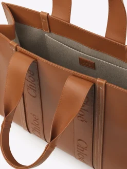 Sacs Cabas-Chloé Large Sac Cabas Woody Caramel
