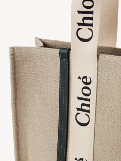 Sacs Cabas-Chloé Large Sac Cabas Woody White - Blue 1