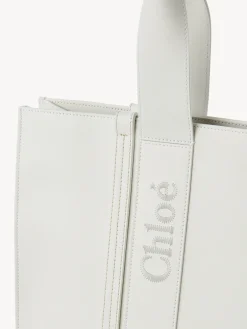 Sacs Cabas-Chloé Large Sac Cabas Woody Blanc