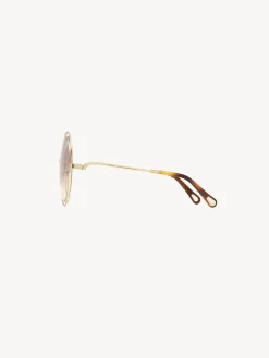 Lunettes De Soleil-Chloé Lunettes De Soleil Carlina Gradient Wine To Yellow