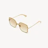Lunettes De Soleil-Chloé Lunettes De Soleil Celeste Gold / Ochre