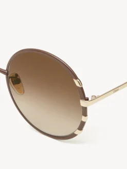 Lunettes De Soleil-Chloé Lunettes De Soleil Celeste Gold / Brown