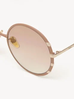 Lunettes De Soleil-Chloé Lunettes De Soleil Celeste Gold/Nude