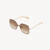 Lunettes De Soleil-Chloé Lunettes De Soleil Celeste Gold / Brown