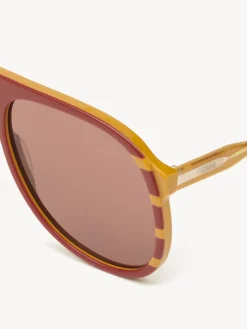 Lunettes De Soleil-Chloé Lunettes De Soleil Dannie Bordeaux