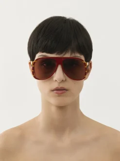 Lunettes De Soleil-Chloé Lunettes De Soleil Dannie Bordeaux