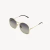 Lunettes De Soleil-Chloé Lunettes De Soleil Elys Gold/Gradient Grey