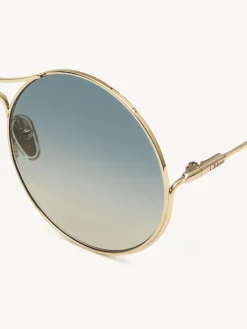 Lunettes De Soleil-Chloé Lunettes De Soleil Elys Gradient Blue/Turtledove