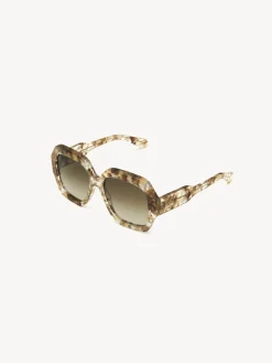 Tenues De Plage-Chloé Lunettes De Soleil Gayia Crystal Brown