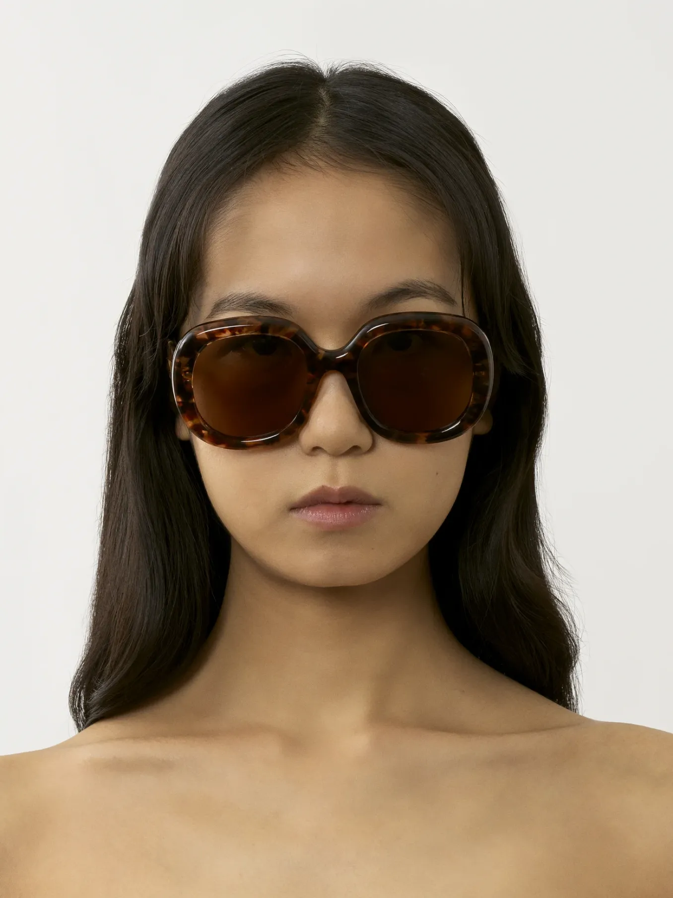 Tenues De Plage-Chloé Lunettes De Soleil Gayia Marble Havana