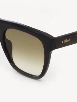 Tenues De Plage-Chloé Lunettes De Soleil Gayia Dark Havana