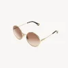 Lunettes De Soleil-Chloé Lunettes De Soleil Honore Gold / Grad Brick