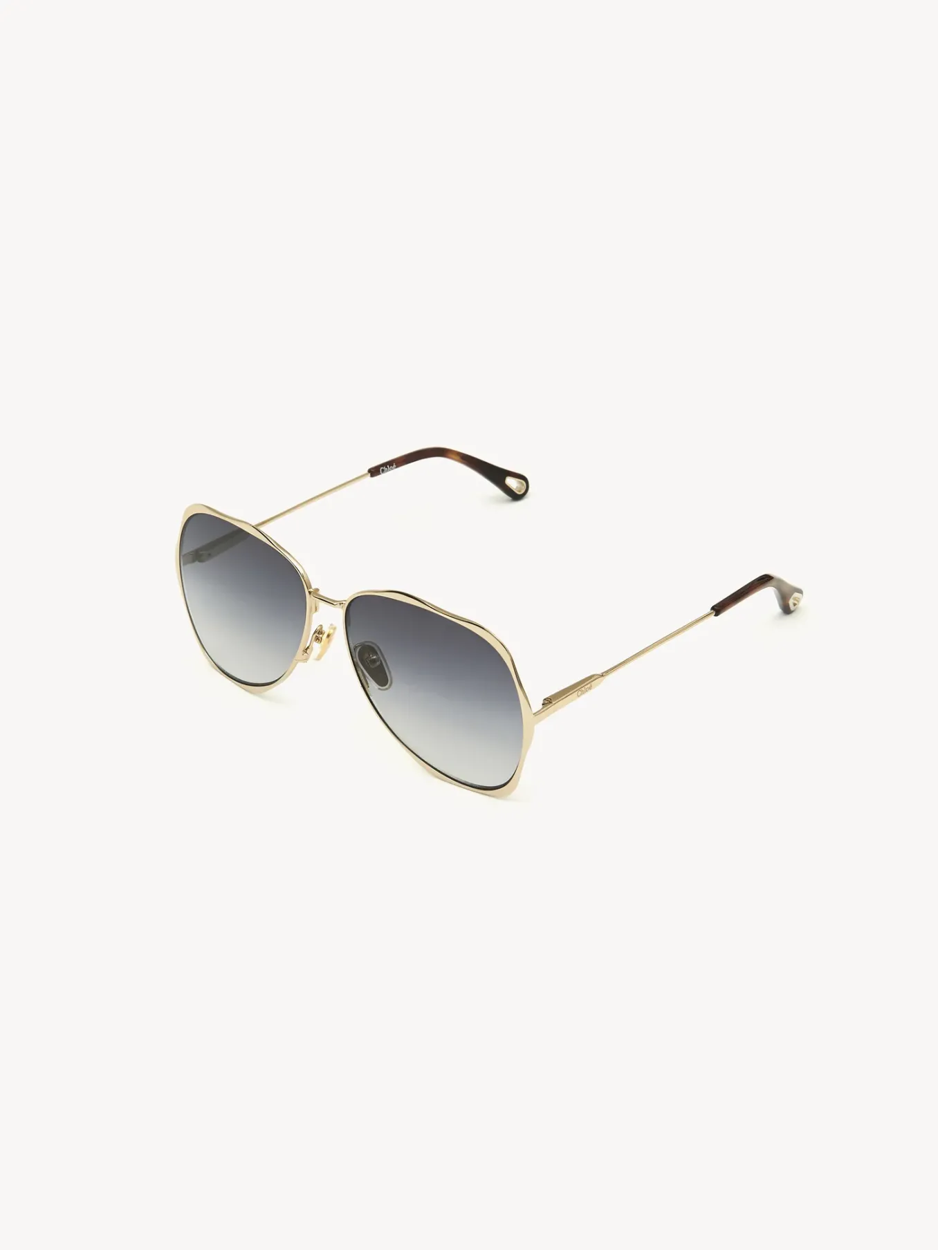 Lunettes De Soleil-Chloé Lunettes De Soleil Honore Gold/Gradient Grey