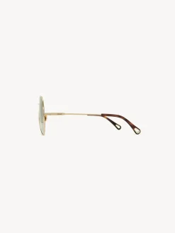 Lunettes De Soleil-Chloé Lunettes De Soleil Honore Gold/Gradient Grey