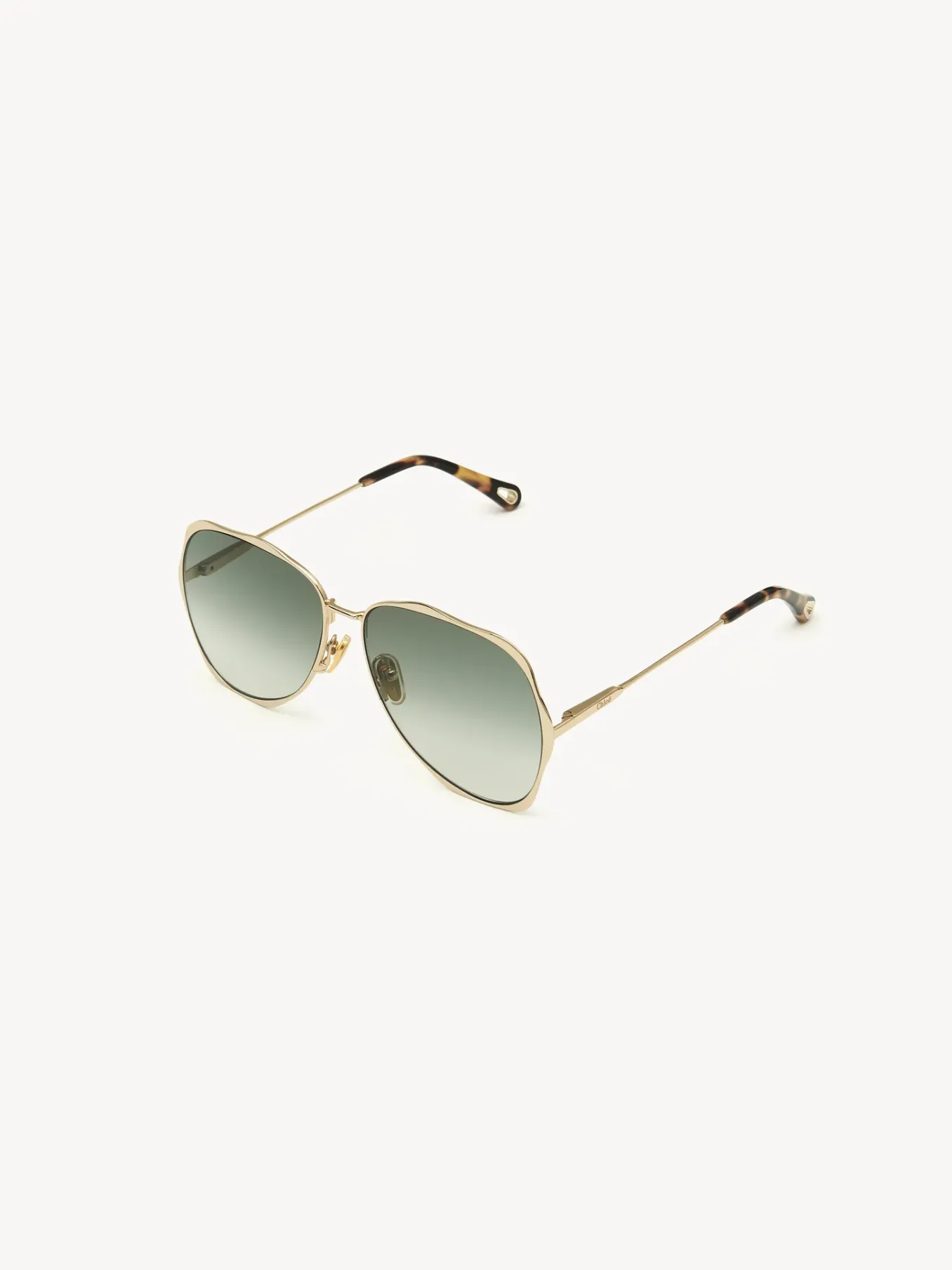 Lunettes De Soleil-Chloé Lunettes De Soleil Honore Gold / Grad Green