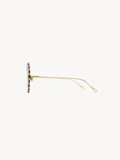 Lunettes De Soleil-Chloé Lunettes De Soleil Idora Gold / Nude