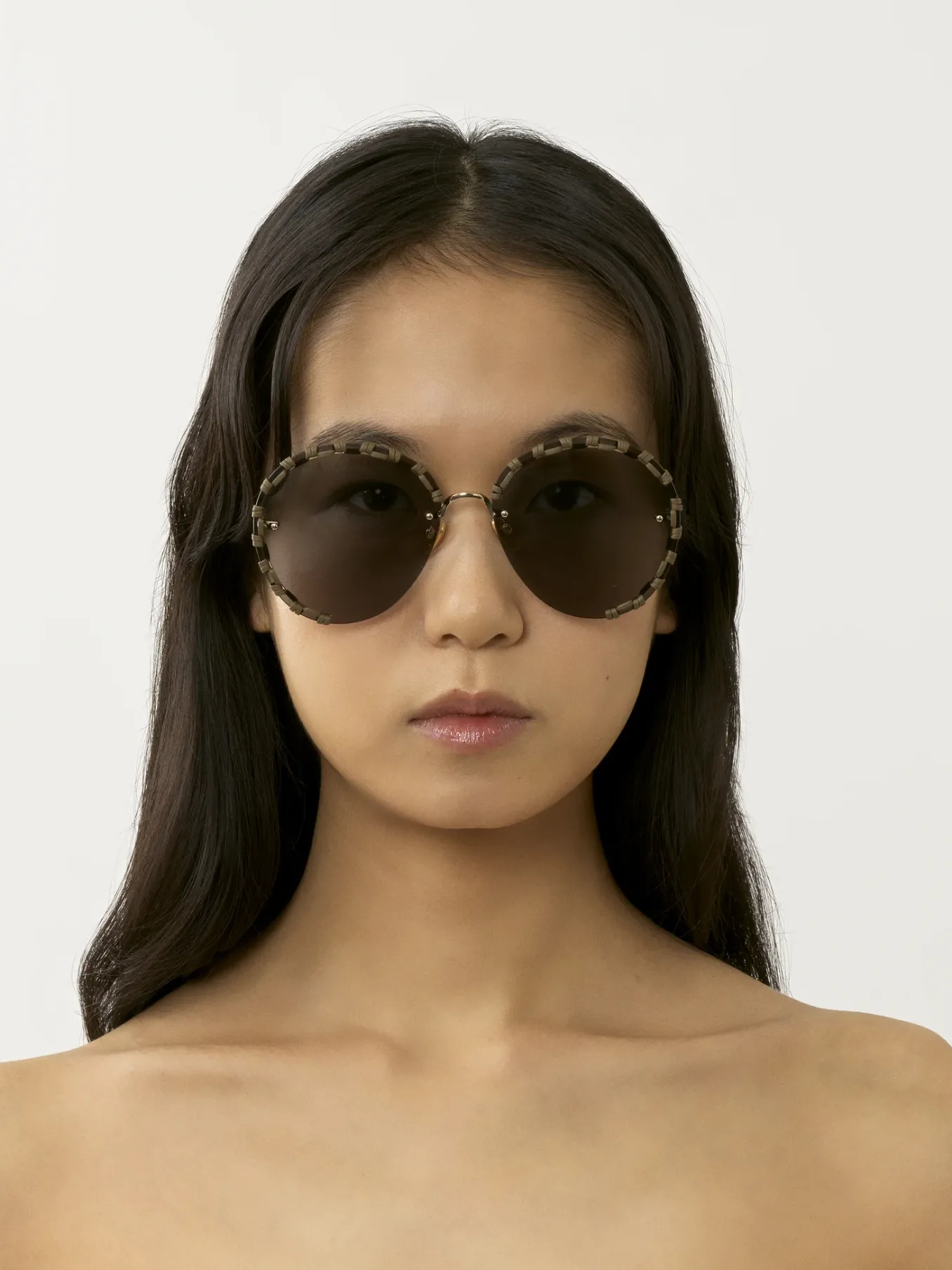 Lunettes De Soleil-Chloé Lunettes De Soleil Idora Gold / Brown
