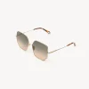 Lunettes De Soleil-Chloé Lunettes De Soleil Joni Brown / Beige