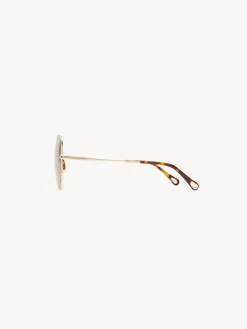 Lunettes De Soleil-Chloé Lunettes De Soleil Joni Brown / Beige