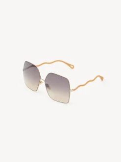 Lunettes De Soleil-Chloé Lunettes De Soleil Noore Brown/Ochre