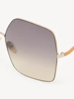 Lunettes De Soleil-Chloé Lunettes De Soleil Noore Brown/Ochre