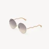 Lunettes De Soleil-Chloé Lunettes De Soleil Noore Brown/Ochre