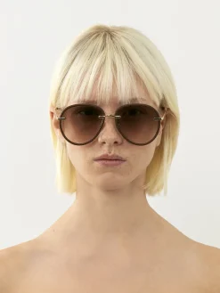 Lunettes De Soleil-Chloé Lunettes De Soleil Paula Chloe X Eres Red Ochre