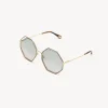 Lunettes De Soleil-Chloé Lunettes De Soleil Poppy Havana / Green Rose