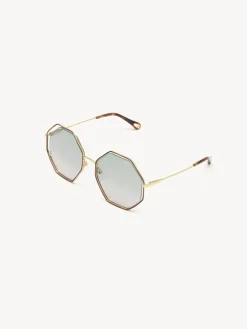 Lunettes De Soleil-Chloé Lunettes De Soleil Poppy Havana / Green Rose