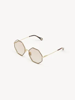 Lunettes De Soleil-Chloé Lunettes De Soleil Poppy Petite Gold/Nude