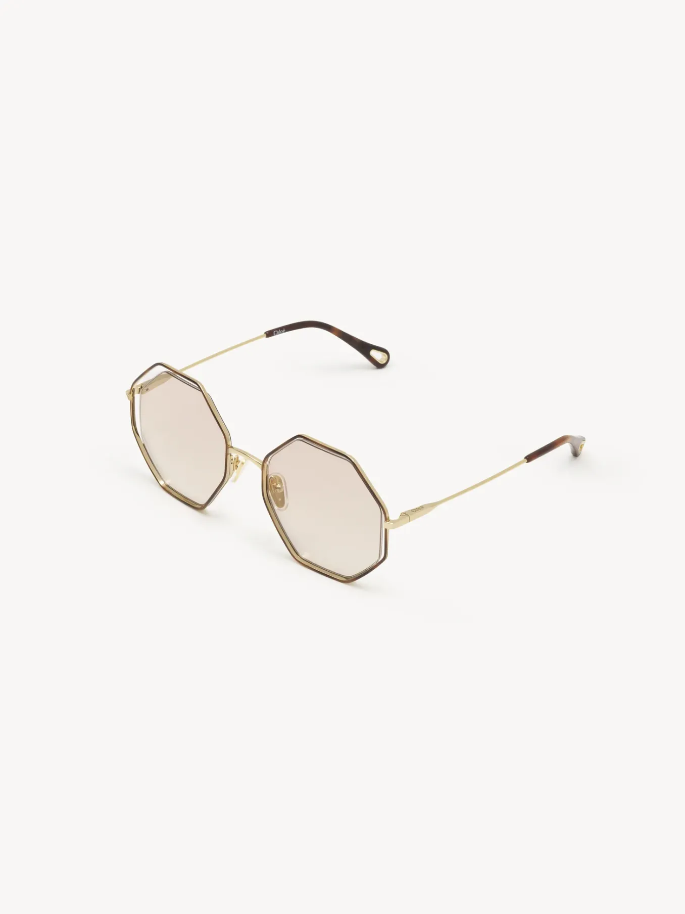 Lunettes De Soleil-Chloé Lunettes De Soleil Poppy Petite Gold/Nude